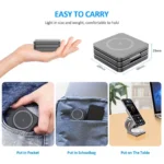 3-in-1 Foldable Magnetic Wireless Charger for iPhone & Apple Watch. - Image 4