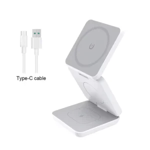 3-in-1 Foldable Magnetic Wireless Charger for iPhone & Apple Watch. - Image 6