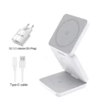 3-in-1 Foldable Magnetic Wireless Charger for iPhone & Apple Watch. - Image 7
