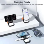 3-in-1 Foldable Magnetic Wireless Charger for iPhone & Apple Watch. - Image 8