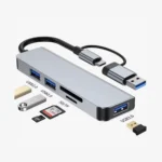 8-in-1 USB Hub with Card Reader, USB-C, USB 3.0/2.0, SD/TF, and Docking Station - Image 4