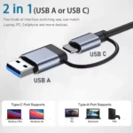 8-in-1 USB Hub with Card Reader, USB-C, USB 3.0/2.0, SD/TF, and Docking Station - Image 6