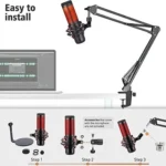 Flexible Mic Holder Arm with Adjustable Boom - Image 2