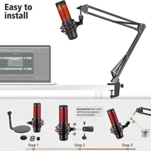 Flexible Mic Holder Arm with Adjustable Boom - Image 2