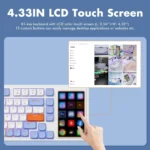 Ajazz AKP815 – Low-profile 75% Mechanical Keyboard with Red Switch and Touch Screen - Image 2