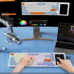 Ajazz AKP815 – Low-profile 75% Mechanical Keyboard with Red Switch and Touch Screen - Image 7