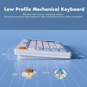 Ajazz AKP815 – Low-profile 75% Mechanical Keyboard with Red Switch and Touch Screen - Image 8