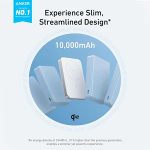 Anker 334 MagGo 10,000mAh Wireless Power Bank | 7.5W Fast Charge for iPhone 13–16 – Black - Image 3