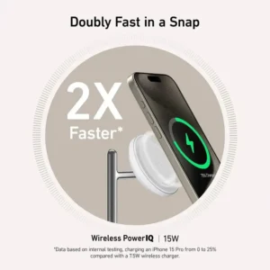 Anker MagGo 3-in-1 Wireless Charger Stand for Apple Devices – 15W Fast Charge - Image 2