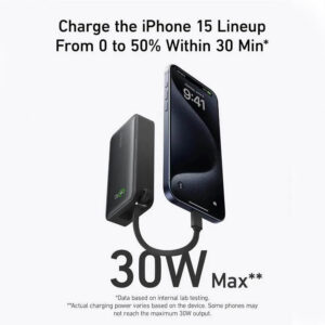 Anker Nano 30W Power Bank – Pocket-Sized USB-C Power with Built-In Cable for All Devices - Image 5