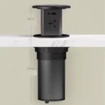 Auto-Rising Power Hub – Hydraulic Lift, USB & Universal Outlets, Wireless Charging, & Built-In Table Integration - Image 3