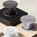 Auto-Rising Power Hub – Hydraulic Lift, USB & Universal Outlets, Wireless Charging, & Built-In Table Integration - Image 6