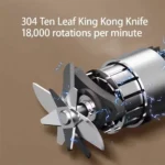 10-Blade Portable Electric Blender, 350ML USB Rechargeable Smoothie Maker, Juicer, and Fruit Mixer - Image 4