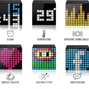 Divoom Timebox Evo – LED Pixel Art Clock Speaker with Custom Display - Image 3