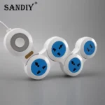 EU Power Strip – 4/5 Outlets, Dual USB Ports, Foldable Design, Available in 1.8m, 2.8m, & 4.8m Cables. - Image 2