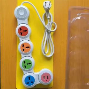 EU Power Strip – 4/5 Outlets, Dual USB Ports, Foldable Design, Available in 1.8m, 2.8m, & 4.8m Cables. - Image 4