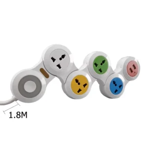 EU Power Strip – 4/5 Outlets, Dual USB Ports, Foldable Design, Available in 1.8m, 2.8m, & 4.8m Cables. - Image 5