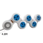 EU Power Strip – 4/5 Outlets, Dual USB Ports, Foldable Design, Available in 1.8m, 2.8m, & 4.8m Cables. - Image 6