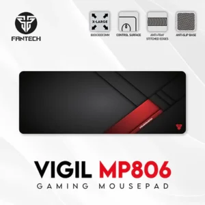 Fantech MP806 Agile Series – Sleek Black Gaming Mouse Pad - Image 2
