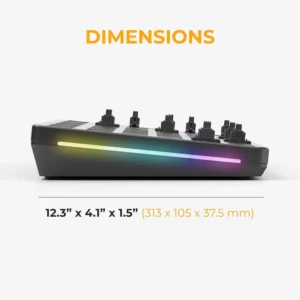 Glorious GMMK2 96% Pre-Built Keyboard – Black with Arabic Keycaps - Image 8