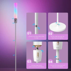 Govee Lyra Corner Lamp – Vibrant RGBICWW Smart Lighting - Image 5