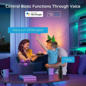 Govee Wi-Fi RGB LED Strip Lights – Extended 32.8ft Smart Lighting - Image 2