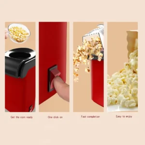 Hot Air Popcorn Machine – Small Tabletop Popper for Home & Party Snacks - Image 3