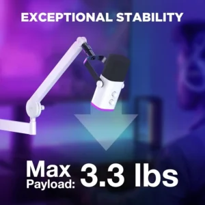 InnoGear Rotatable Mic Stand with Clip & Adapter - Image 3