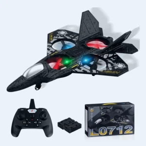 L0712 RC Drone Quadcopter – 3D Flip, Auto Hover, Ready-to-Fly Fighter Aircraft Toy