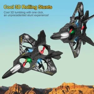 L0712 RC Drone Quadcopter – 3D Flip, Auto Hover, Ready-to-Fly Fighter Aircraft Toy - Image 4
