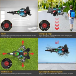 L0712 RC Drone Quadcopter – 3D Flip, Auto Hover, Ready-to-Fly Fighter Aircraft Toy - Image 6