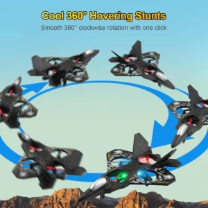 L0712 RC Drone Quadcopter – 3D Flip, Auto Hover, Ready-to-Fly Fighter Aircraft Toy - Image 9