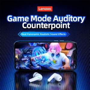 Lenovo GM2 Pro Wireless Earphones – 9D Stereo Sound, Mic, & 6 Earbuds – Compatible with Xiaomi, Samsung, & Android - Image 6