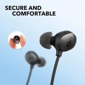 Life U2i by Anker – Deep Bass Wireless Neckband Headphones – Black - Image 3