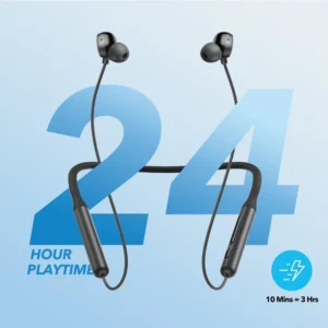 Life U2i by Anker – Deep Bass Wireless Neckband Headphones – Black - Image 5