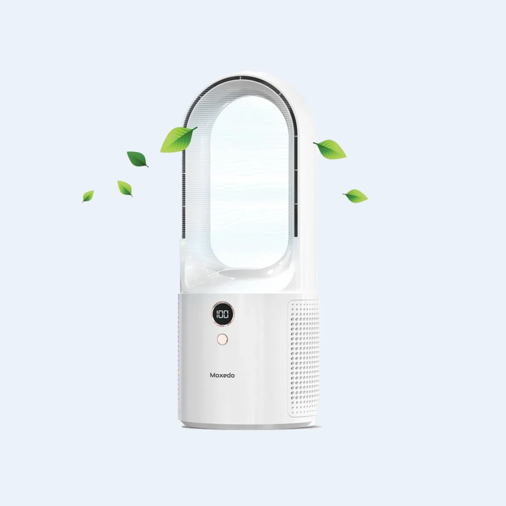 Moxedo Desktop Bladeless Cooling Fan USB Rechargeable Battery