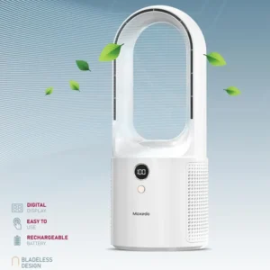 Moxedo Desktop Bladeless Cooling Fan USB Rechargeable Battery - Image 6