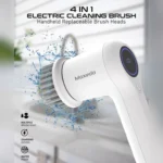 Moxedo 4‑in‑1 Electric Cleaning Brush Cordless with 8 Replaceable Brush Heads for Bathtub, Wall, Tile, Toilet, Window and Sink - Image 2