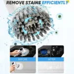 Moxedo 4‑in‑1 Electric Cleaning Brush Cordless with 8 Replaceable Brush Heads for Bathtub, Wall, Tile, Toilet, Window and Sink - Image 4