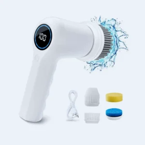 Moxedo 4‑in‑1 Electric Cleaning Brush Cordless with 8 Replaceable Brush Heads for Bathtub, Wall, Tile, Toilet, Window and Sink - Image 8