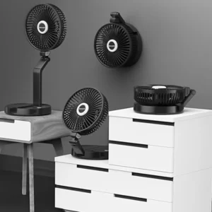 Moxedo Rechargeable Mini Fan – 3 Speeds, Wall-Mount Option & Phone Stand - Image 6