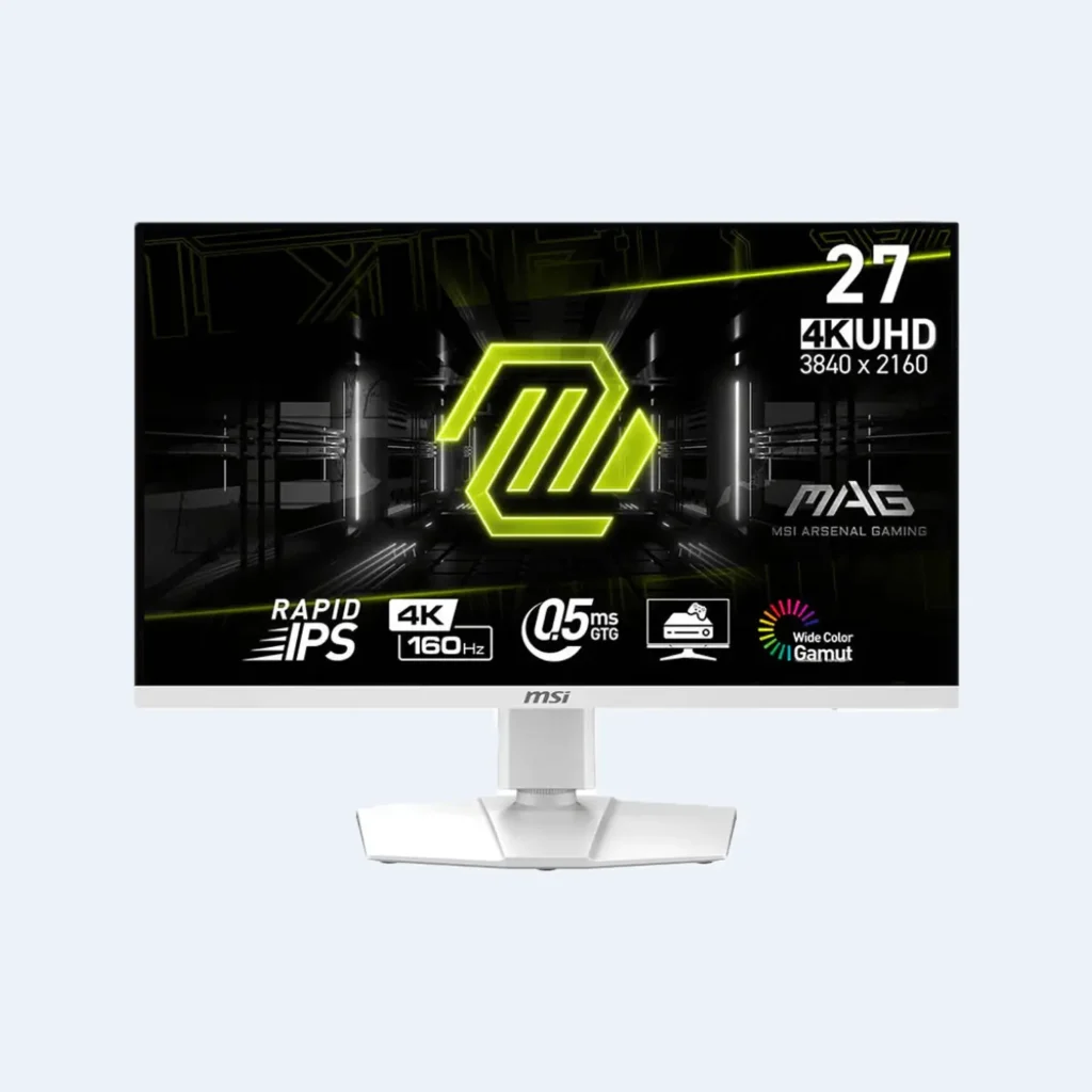 MSI MAG 274URFW — 27" 4K UHD Rapid IPS Monitor with 0.5ms Response