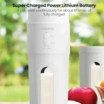 Portable USB Rechargeable Blender & Juicer – Moxedo 3-in-1 with Powerful 4-Blade Stainless Steel Design - Image 4