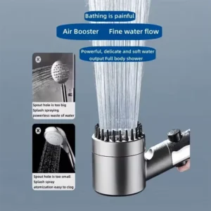 Powerful Showerhead with 4 Modes – One-Touch Control, Massage Feature, & Built-In Filter for a Refreshing Shower - Image 4