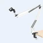 Professional White Mic Stand with Suspension Boom Arm
