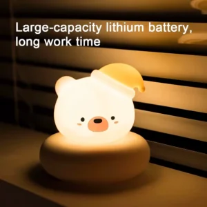 Rechargeable Dimmable LED Night Light – Soft Glow for Kids - Image 9