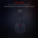 Redragon ARES H120 Gaming Headset – Black & Red Design - Image 2