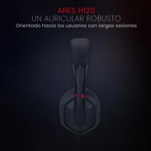 Redragon ARES H120 Gaming Headset – Black & Red Design - Image 2