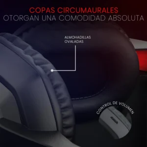 Redragon ARES H120 Gaming Headset – Black & Red Design - Image 5