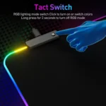 RGB Gamer Mouse Pad 900x400 – Glowing Geometry Design for Ultimate Control - Image 4